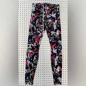 Lululemon Leggings, Womens size 6, Navy/pink/green, Low Rise